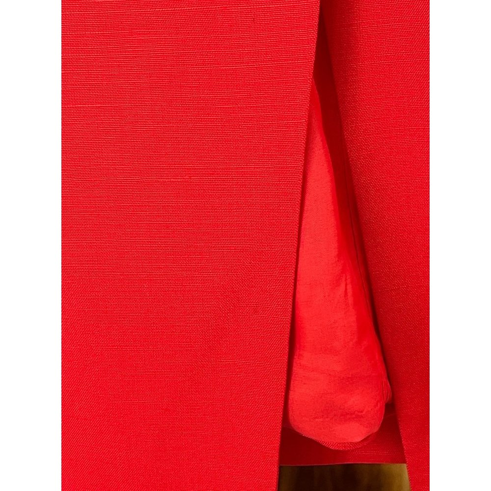 Christian Dior The Suit Blazer Skirt 2 piece Rayon Red Size 8 Vintage - Picture 9 of 10